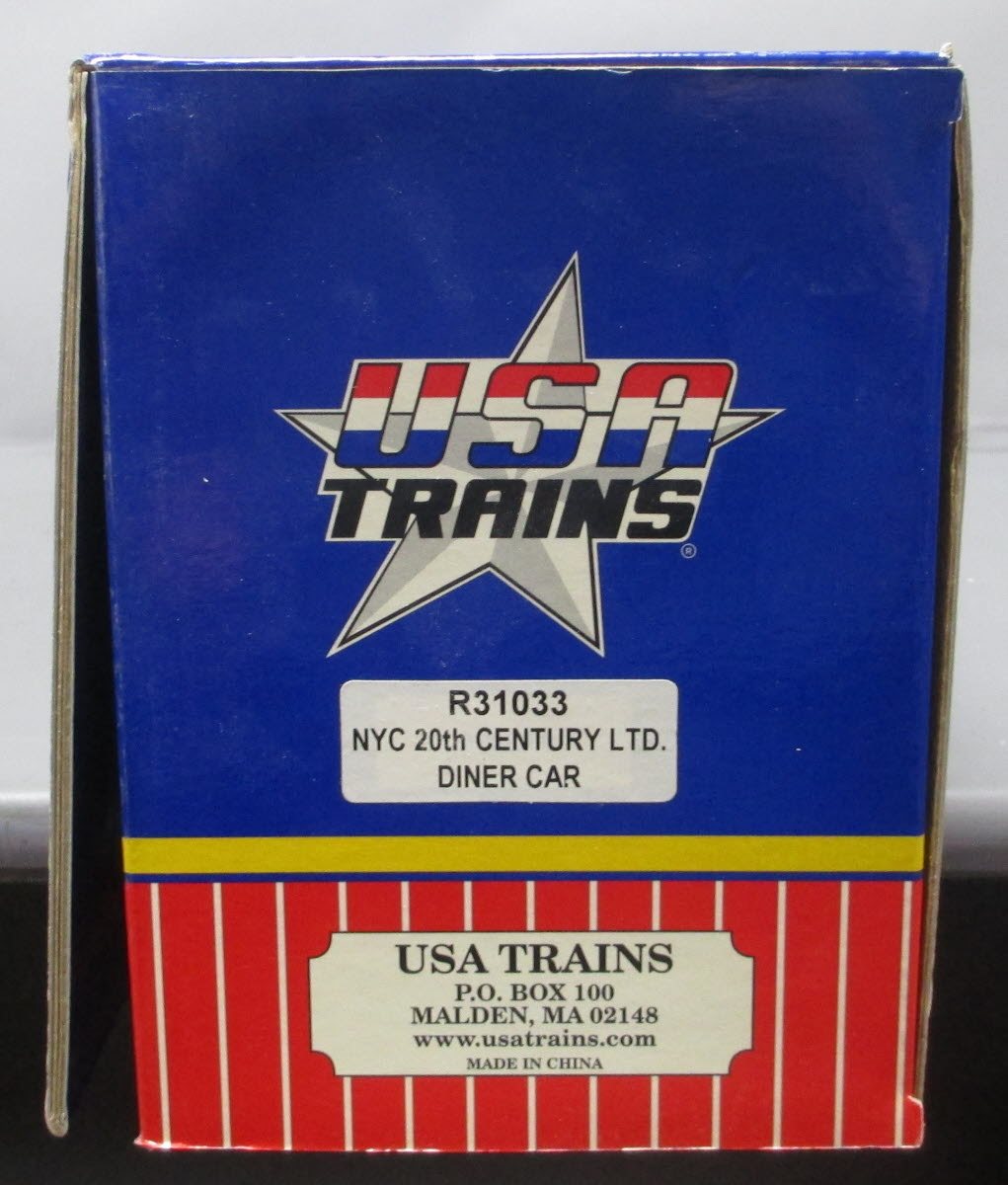 USA Trains R31033 G NYC 20th Century Limited Diner Lighted #2 - Metal Wheels
