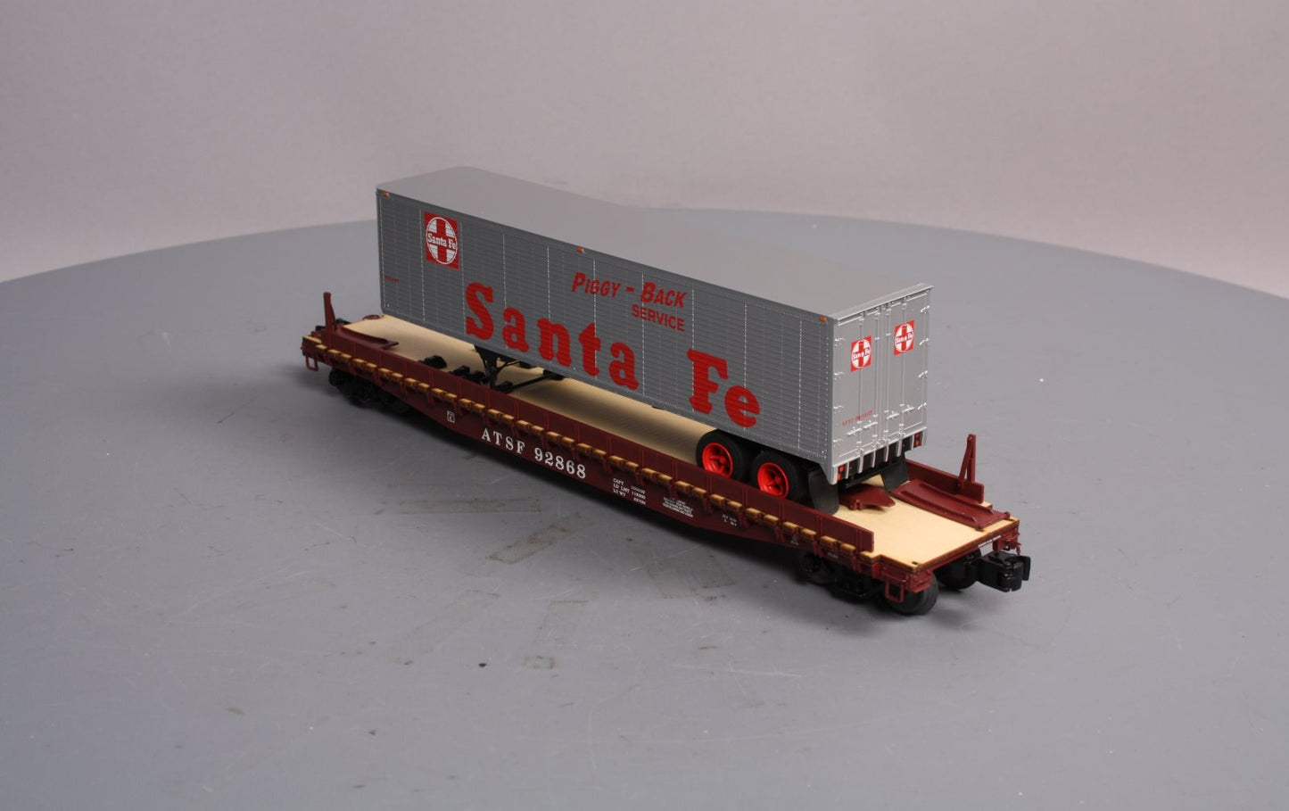 Lionel 6-82840 O Gauge ATSF PS-4 Flat with 40' Trailer