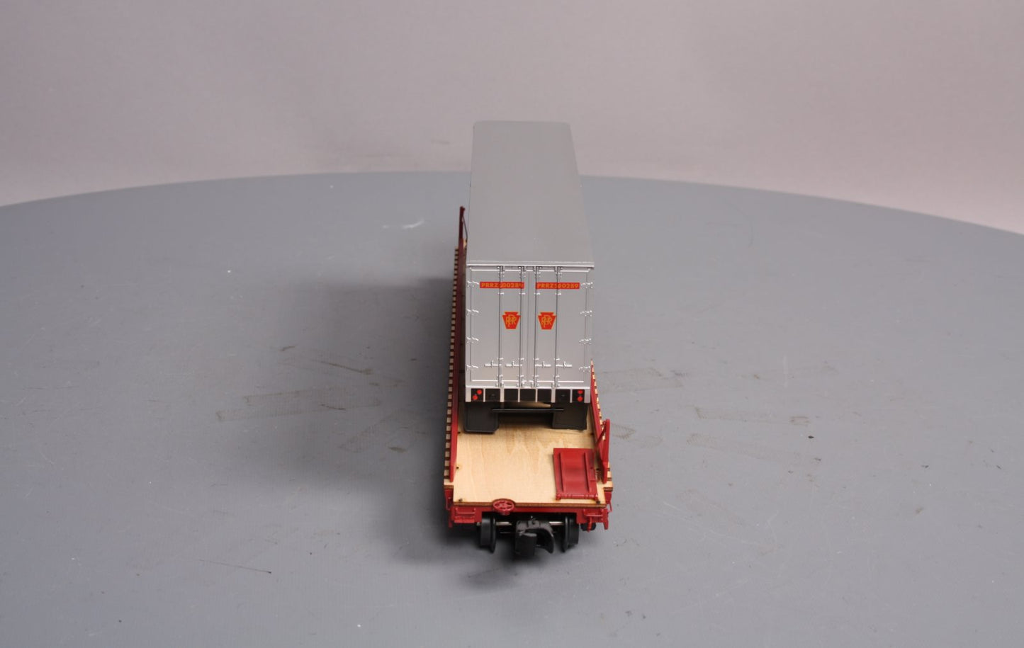 Lionel 6-82844 O Gauge Pennsylvania Railroad 40' PS-4 Flatcar #480297 w Trailers
