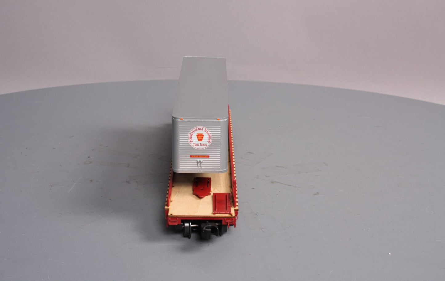 Lionel 6-82844 O Gauge Pennsylvania Railroad 40' PS-4 Flatcar #480297 w Trailers