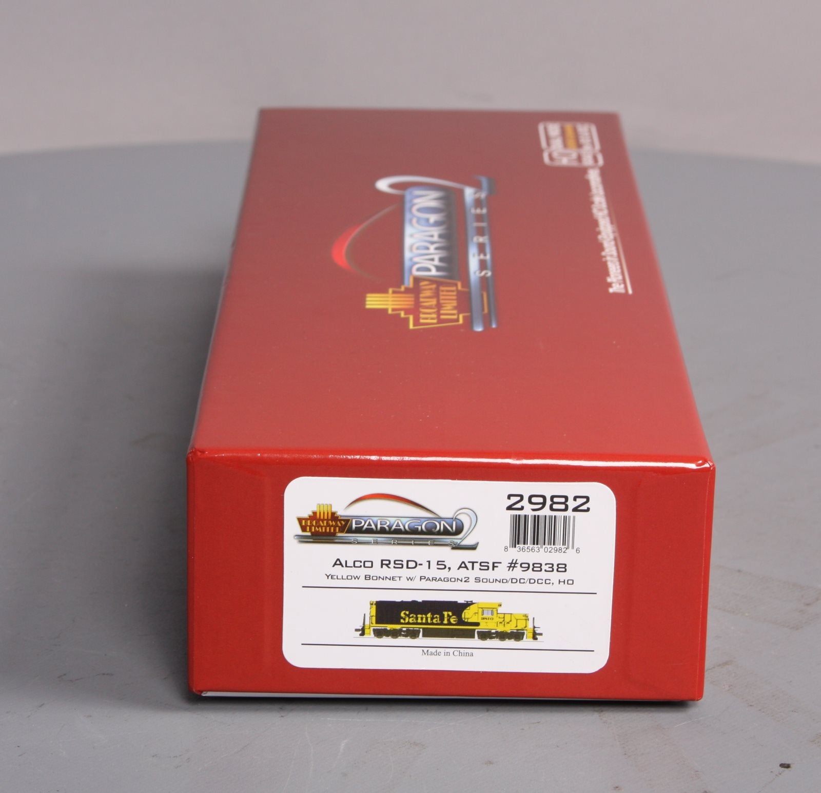 Broadway Limited 2982 HO Santa Fe Alco RSD15 Low Nose Paragon2™ #9838