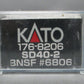 Kato 176-8206 N BNSF Swoosh SD40-2 Diesel Locomotive #6806