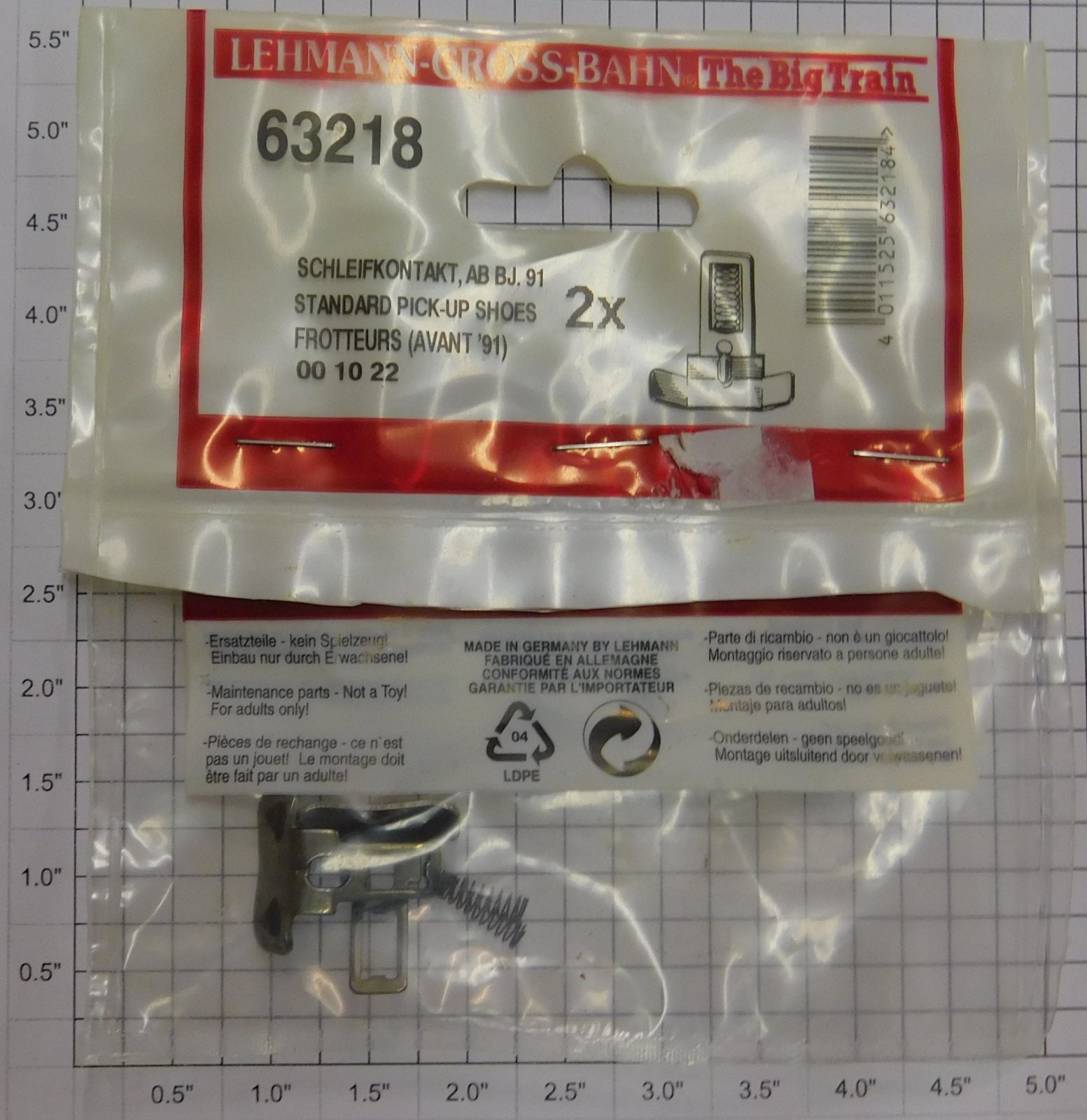 LGB 63218 Standard Pickup Shoes (Pack of 2)
