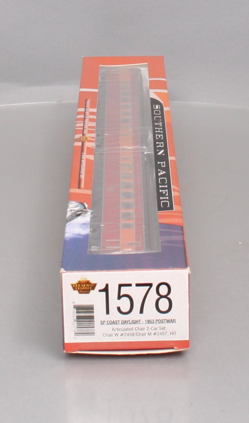 Broadway Limited 1578 HO SP Coast Daylight-1953 Prewar Chair Car Set#W2458/M2457