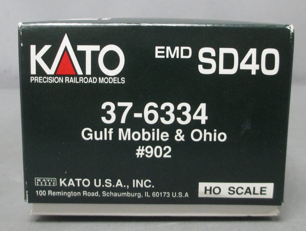 Kato 37-6334 Gulf Mobile & Ohio SD-40 Diesel Locomotive #902