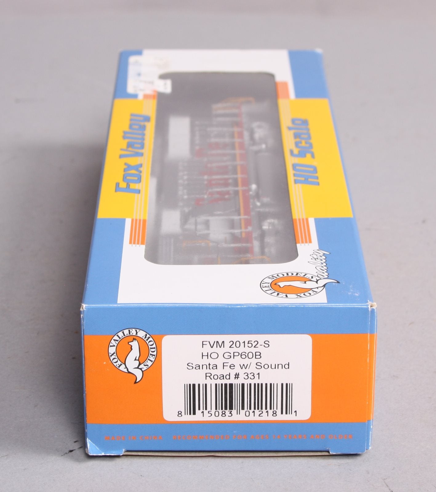 Fox Valley Models 20152S HO Santa Fe EMD GP60B Diesel Loco ESU LokSound/DCC #331