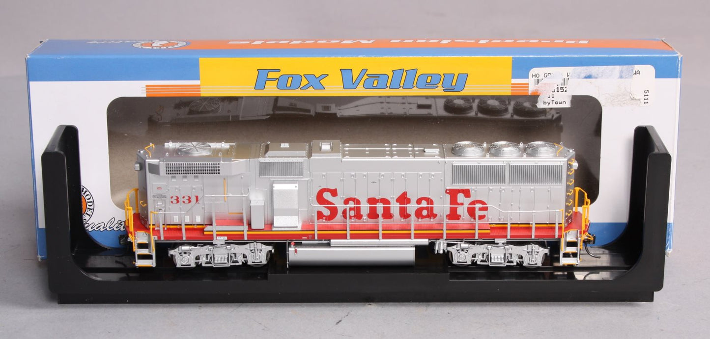 Fox Valley Models 20152S HO Santa Fe EMD GP60B Diesel Loco ESU LokSound/DCC #331