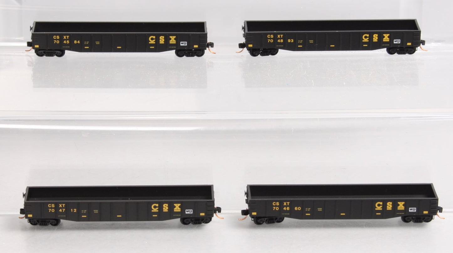 Micro-Trains 99300085 N CSX 50' Gondola Four Car Runner Pack (Set of 4)