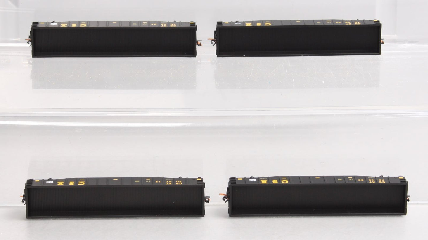 Micro-Trains 99300085 N CSX 50' Gondola Four Car Runner Pack (Set of 4)