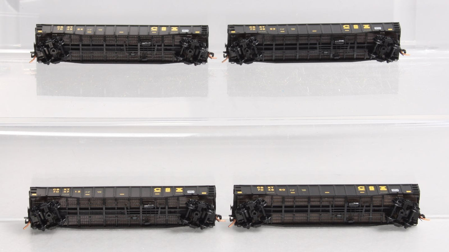 Micro-Trains 99300085 N CSX 50' Gondola Four Car Runner Pack (Set of 4)