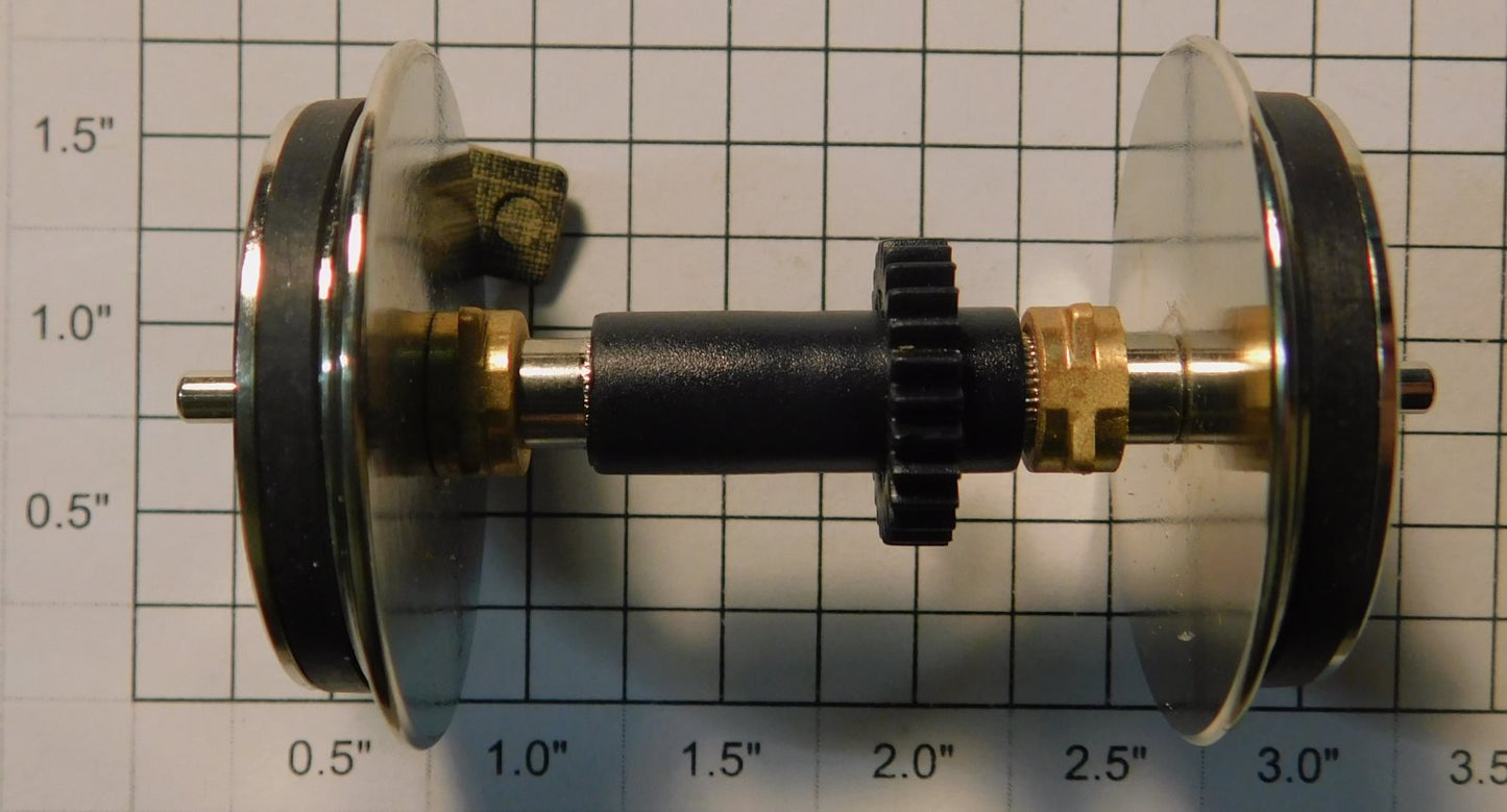 USA Trains R22-421 G SD40-2 Diesel Metal Wheel Set with Gear, Tires, & Bearings