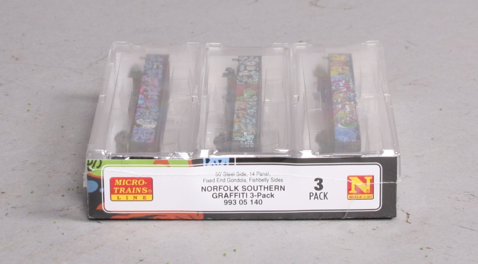 Micro-Trains 99305140 N N&S 50' 15-Panel Fixed-End Gondola (Set of 3)