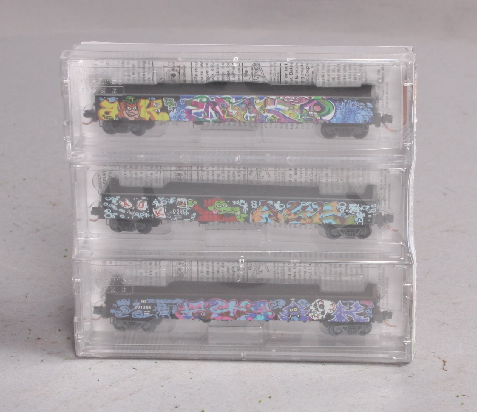 Micro-Trains 99305140 N N&S 50' 15-Panel Fixed-End Gondola (Set of 3)