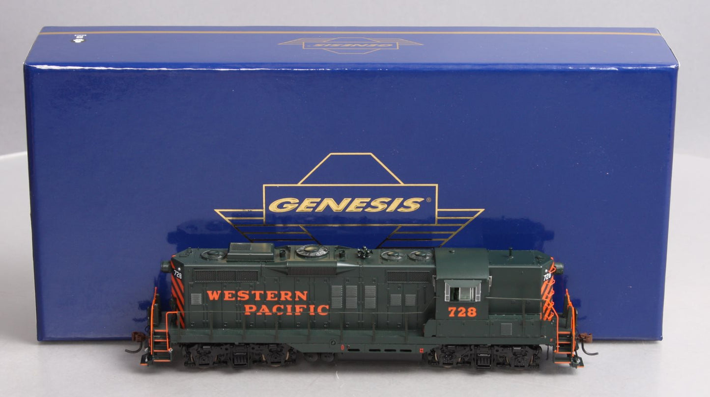 Athearn G62743 HO Genesis Western Pacific GP9 W/Sound Diesel Locomotive #728