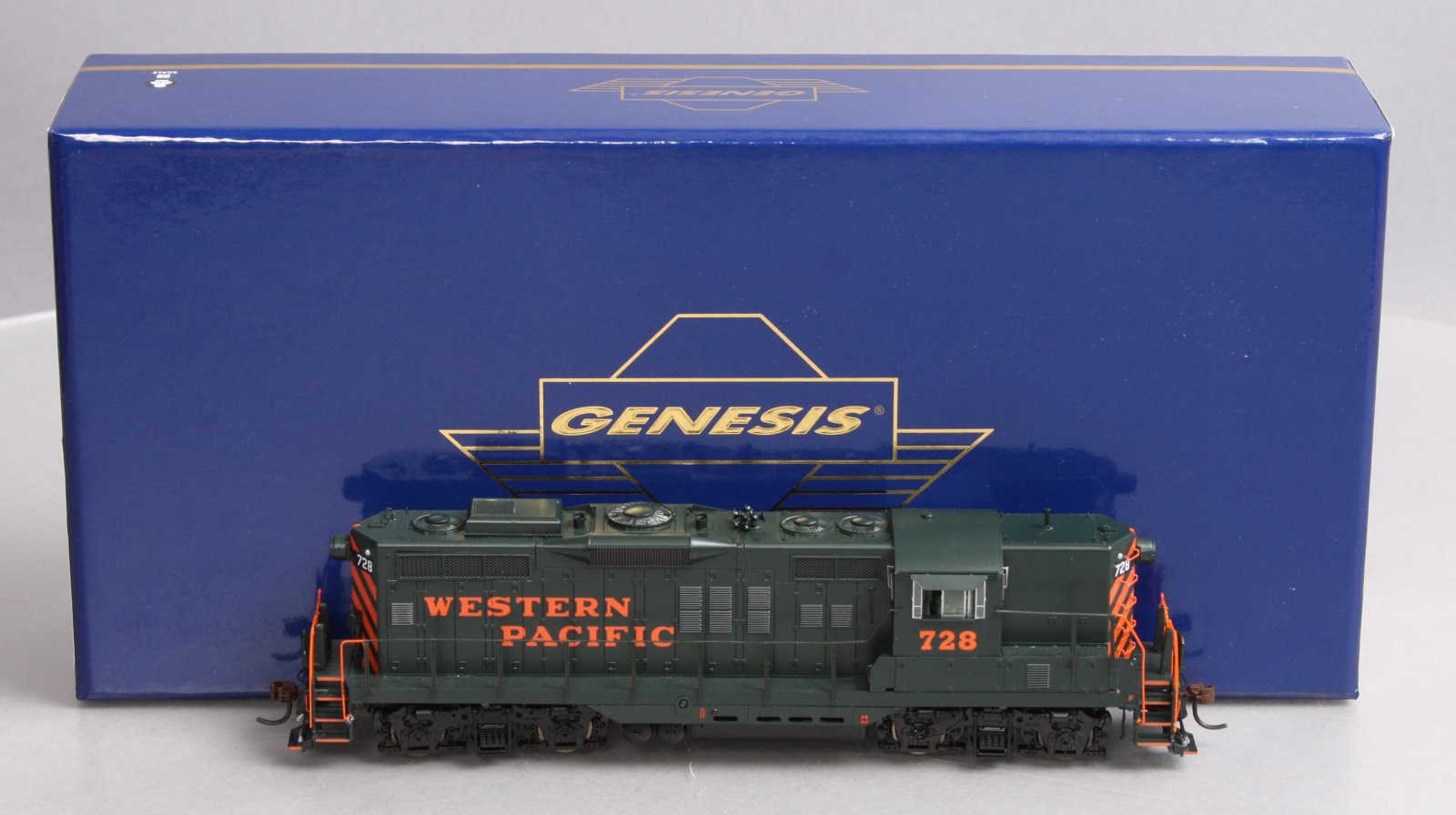 Athearn G62743 HO Genesis Western Pacific GP9 W/Sound Diesel Locomotive #728