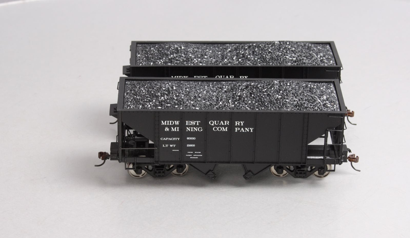 Bachmann 27961 On30 Midwest Quarry & Mining Company 2-Bay Steel Hopper 2-Pk