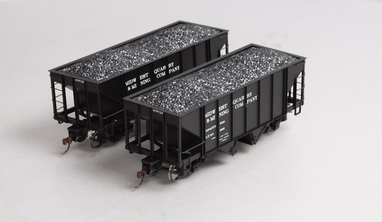 Bachmann 27961 On30 Midwest Quarry & Mining Company 2-Bay Steel Hopper 2-Pk
