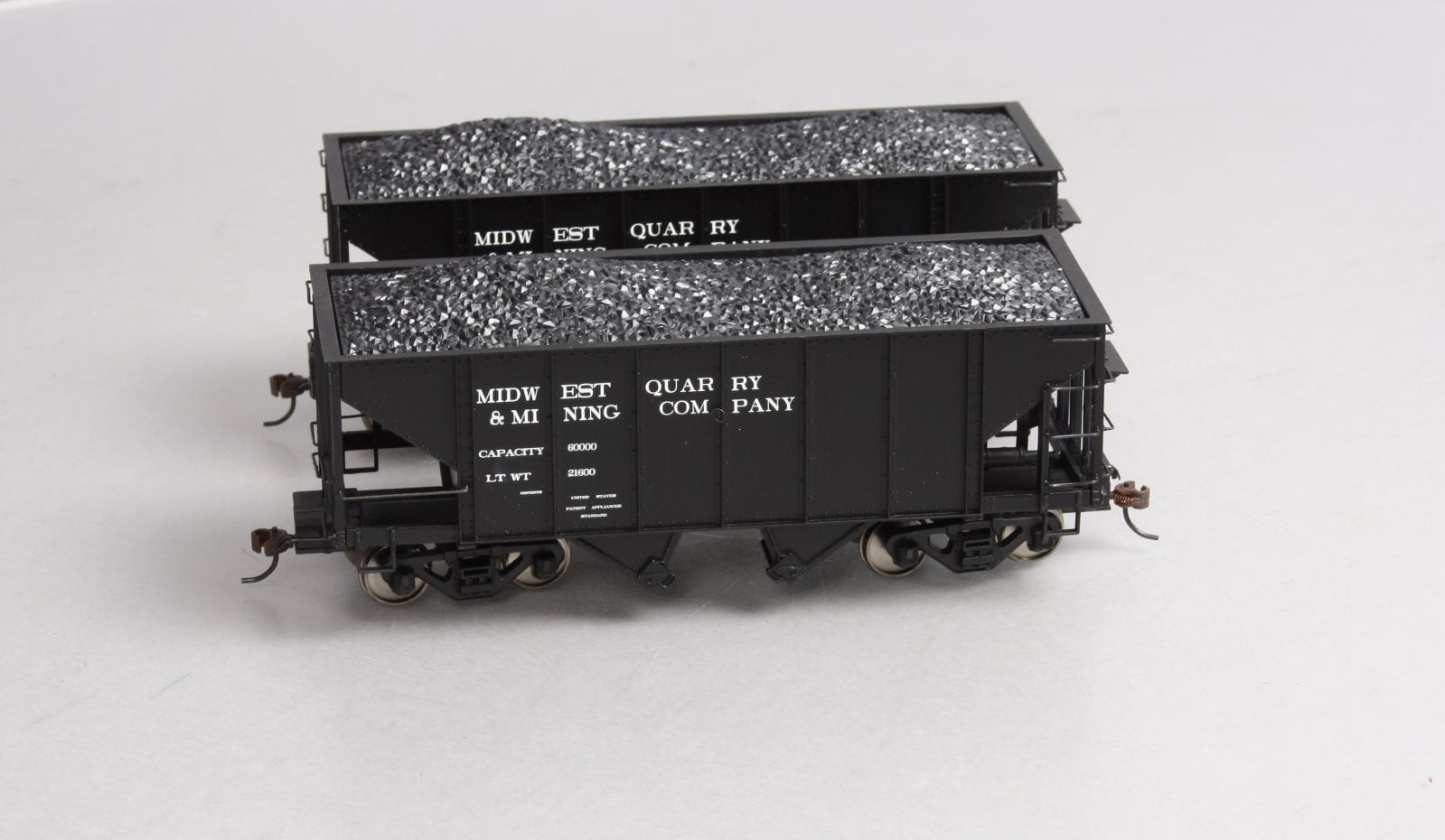 Bachmann 27961 On30 Midwest Quarry & Mining Company 2-Bay Steel Hopper 2-Pk