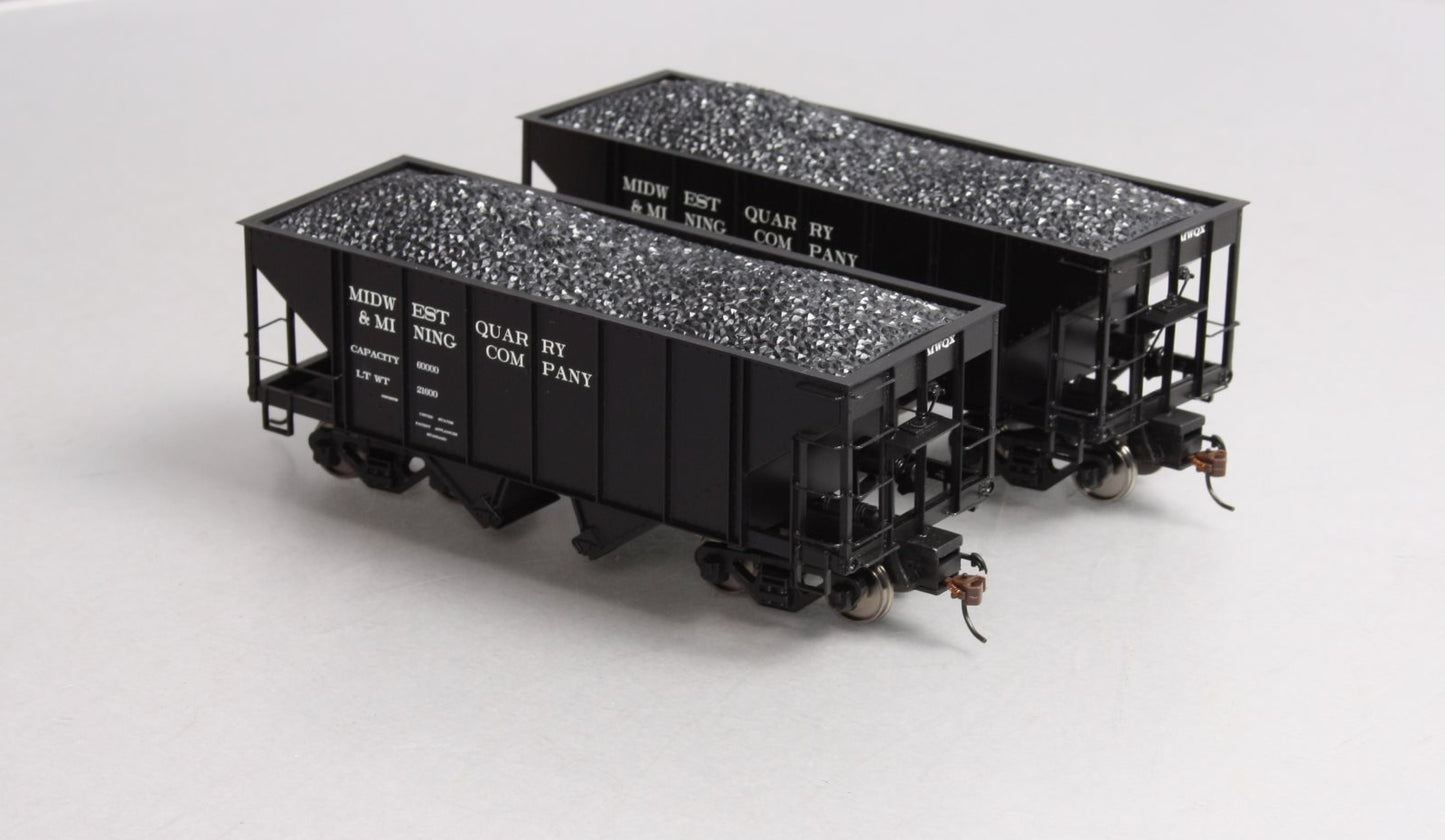 Bachmann 27961 On30 Midwest Quarry & Mining Company 2-Bay Steel Hopper 2-Pk