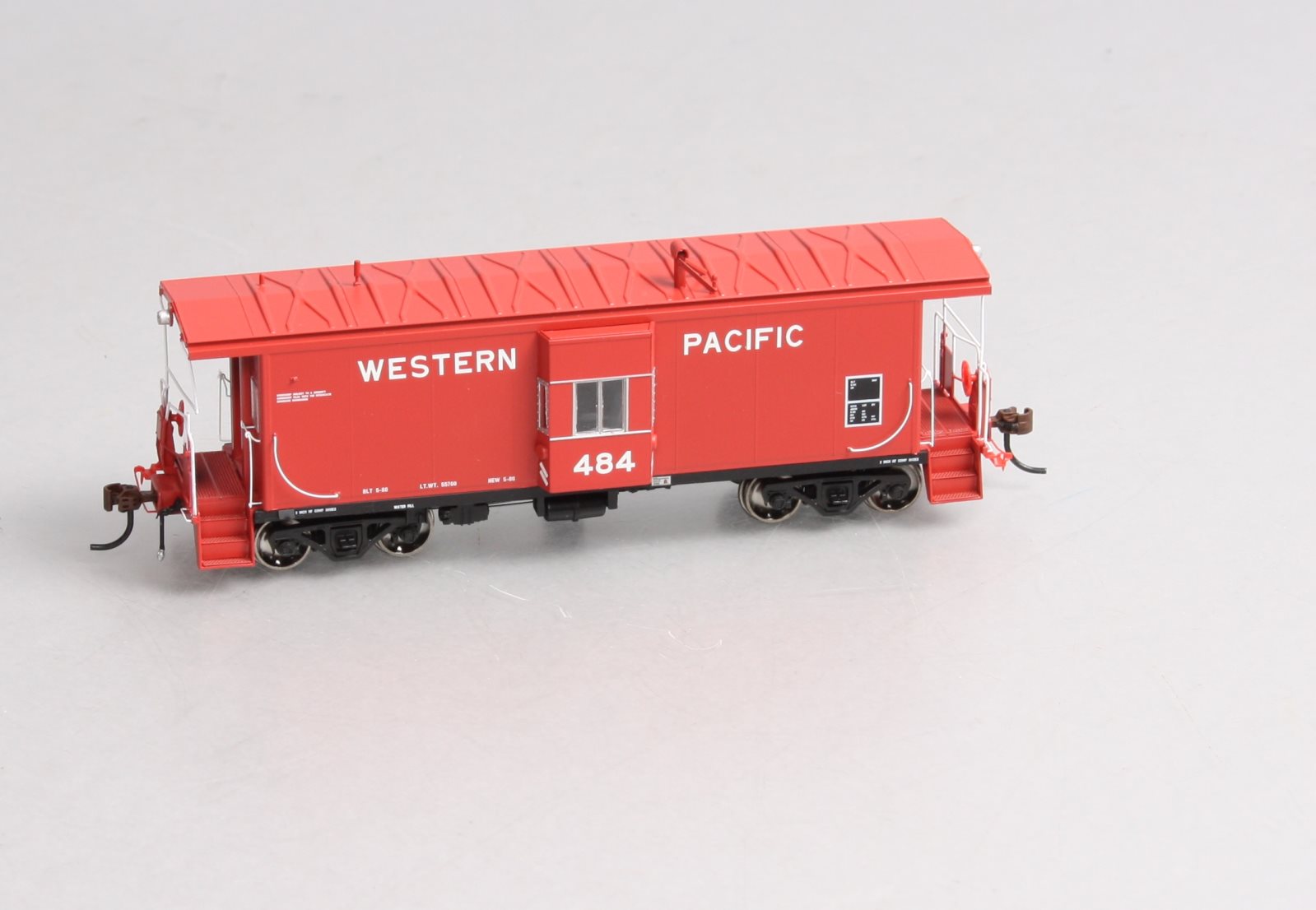 Athearn G63033 HO Genesis Western Pacific 481ClasBay Window Caboose W/Lights#484