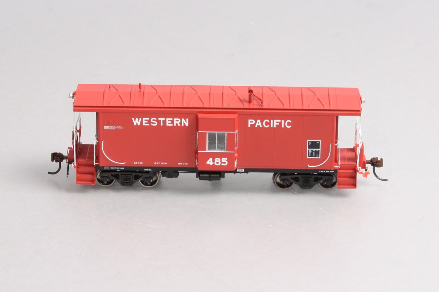 Athearn G63034 Genesis HO Western Pacific Bay Window Caboose W/Lights #485