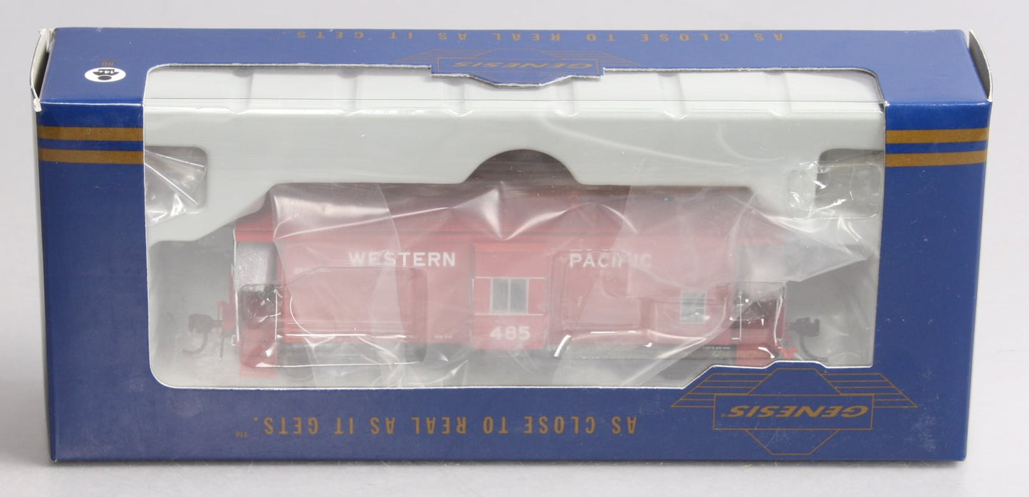Athearn G63034 Genesis HO Western Pacific Bay Window Caboose W/Lights #485