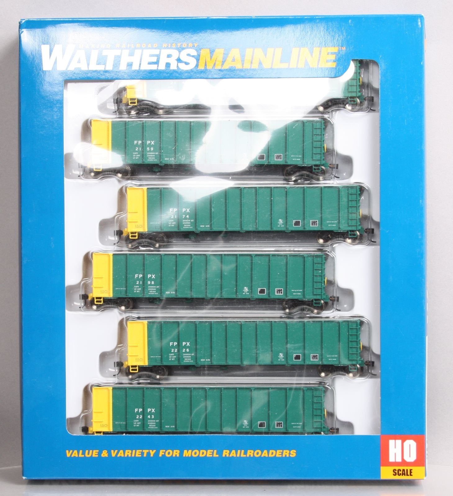 Walthers 910-65710 w50' Coal Gondola 6-Pack - Ready to Run