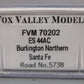 Fox Valley Models 70202 N BNSF ES44AC Diesel Locomotive #5738