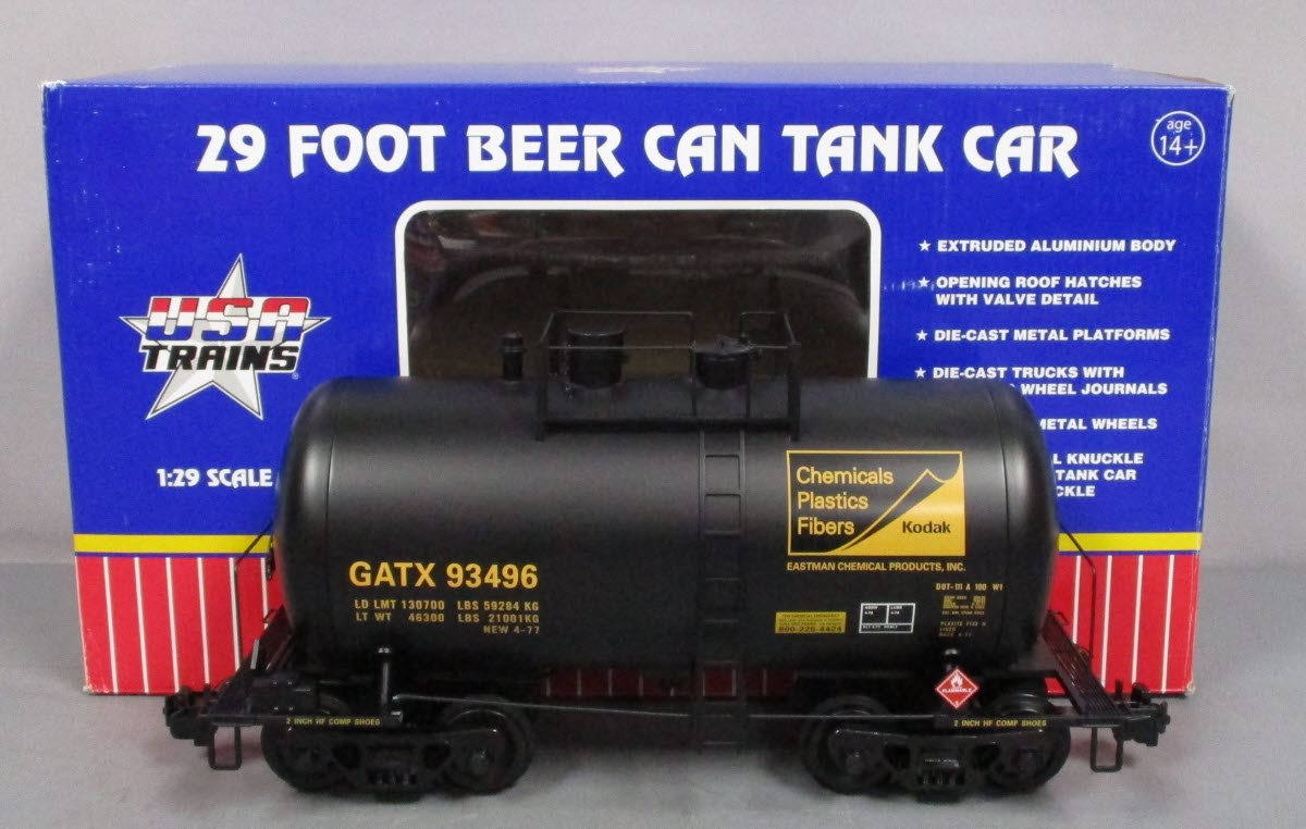 USA Trains R15216 G Tennesse Eastman - Kodak Beer Can Tank Car (Black)