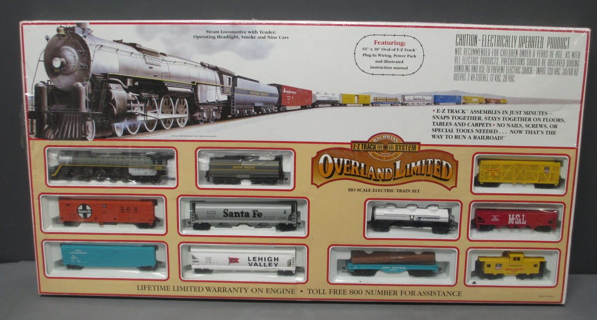 Bachmann 00614 HO Scale Union Pacific Overland Limited Steam Train Set