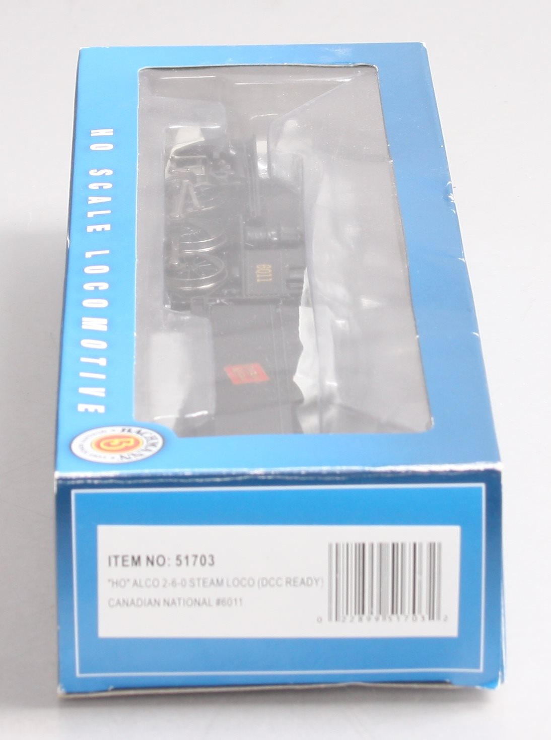 Bachmann 51703 HO Canadian National Alco 2-6-0 Steam Locomotive & Tender #6011