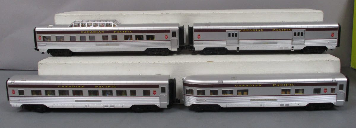 MTH 30-67835 Canadian Pacific Rail 60' Streamline Passenger (Pack of 4)