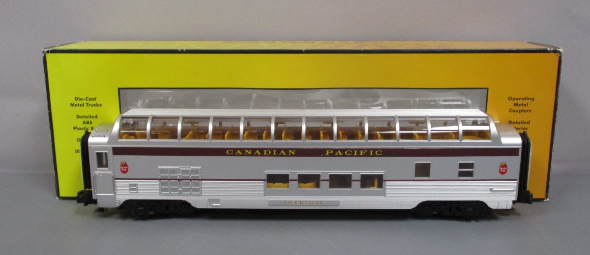 MTH 30-67838 O Canadian Pacific 60' Streamlined ABS Full-Length Vista Dome Car