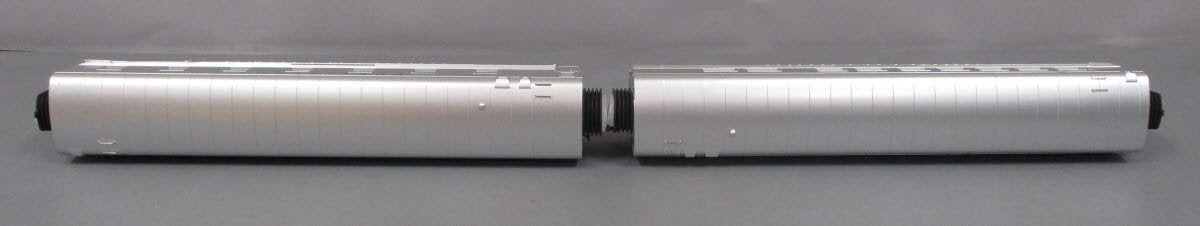 MTH 30-67876 O Burlington 60' Streamlined Sleeper/Diner Set (Set of 2)