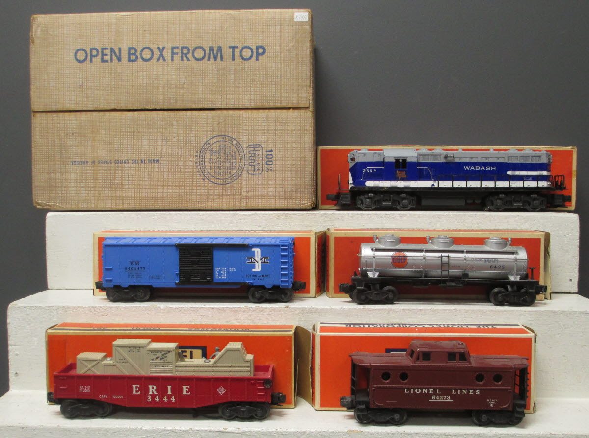 Lionel 2275W Vintage O 2339 Freight Set w/3444,6464-475,6425,6427