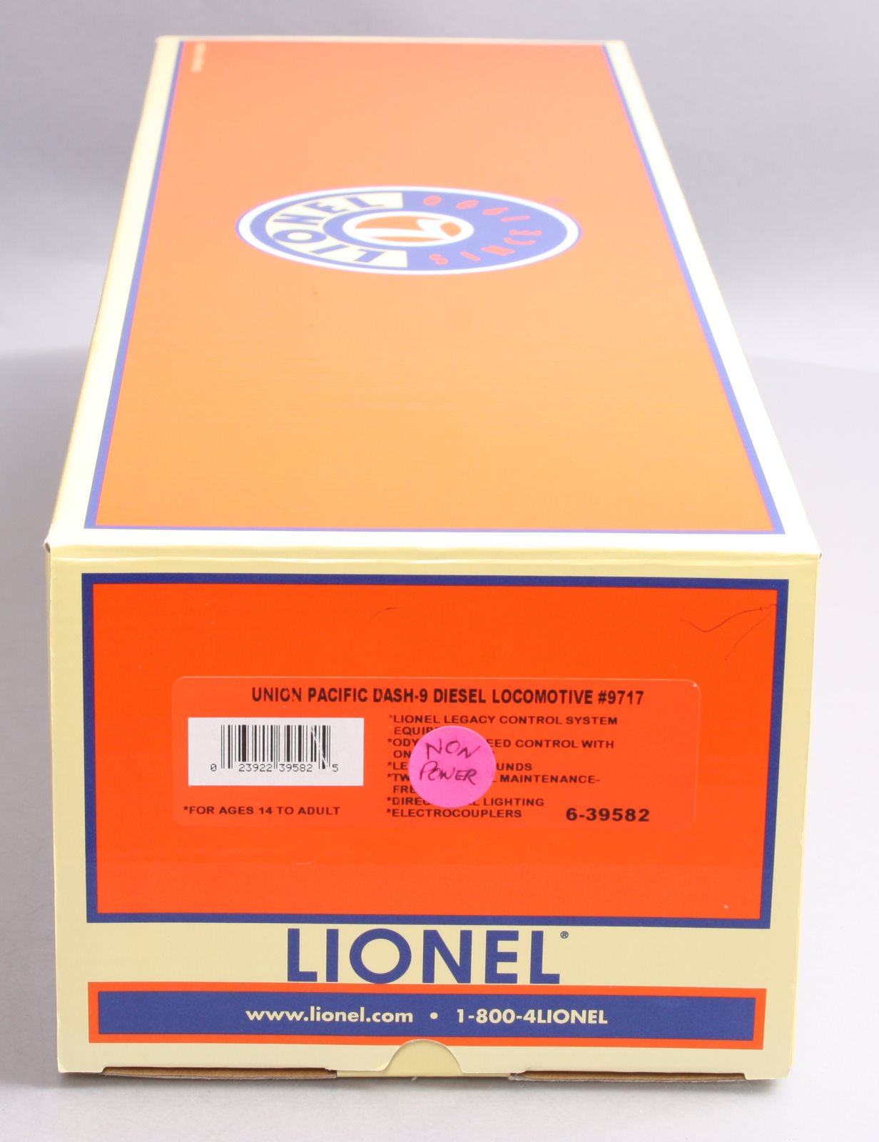 Lionel 6-39582 Union Pacific GE C44-9W Non-Powered Diesel Locomotive #9717