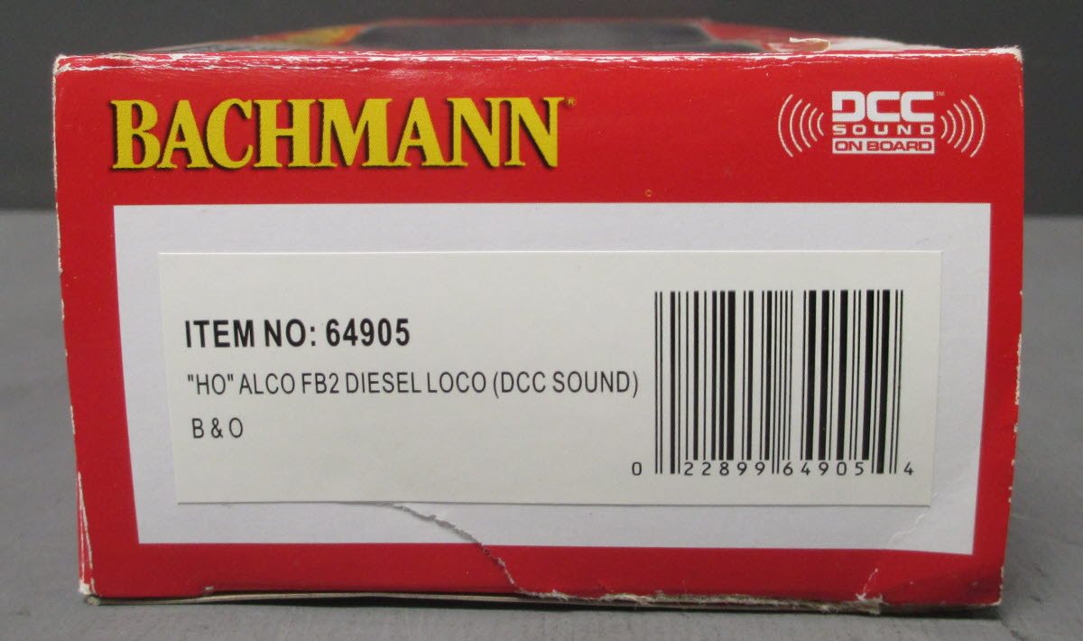 Bachmann 64905 HO Scale B&O ALCO FB2 Diesel Locomotive w/ Sound & DCC