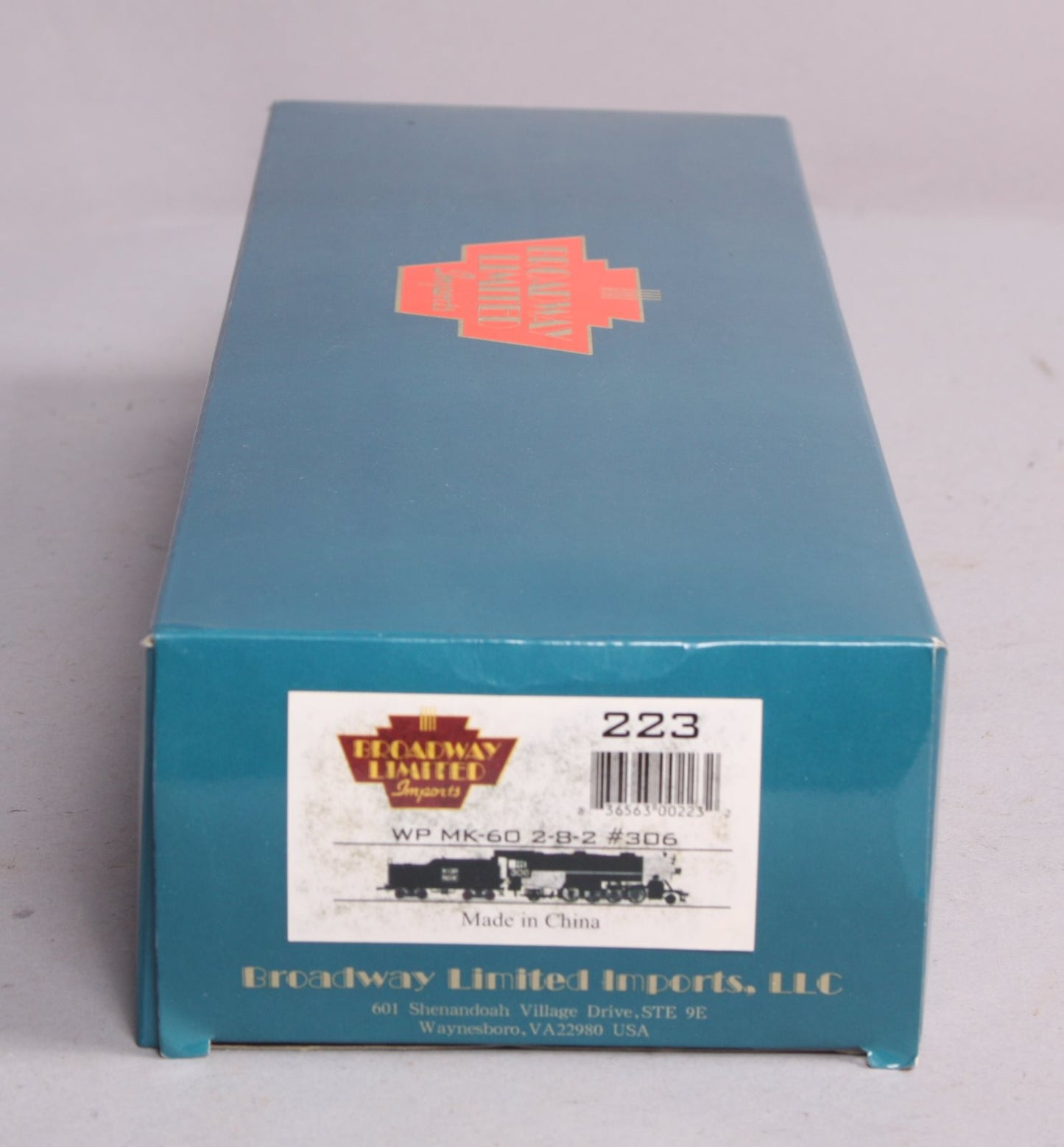 Broadway Limited 223 HO Scale Western Pacific MK-60 2-8-2 Steam Locomotive #306