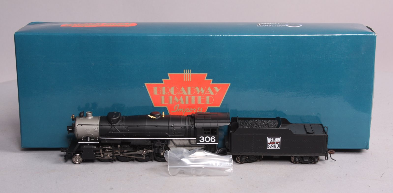 Broadway Limited 223 HO Scale Western Pacific MK-60 2-8-2 Steam Locomotive #306