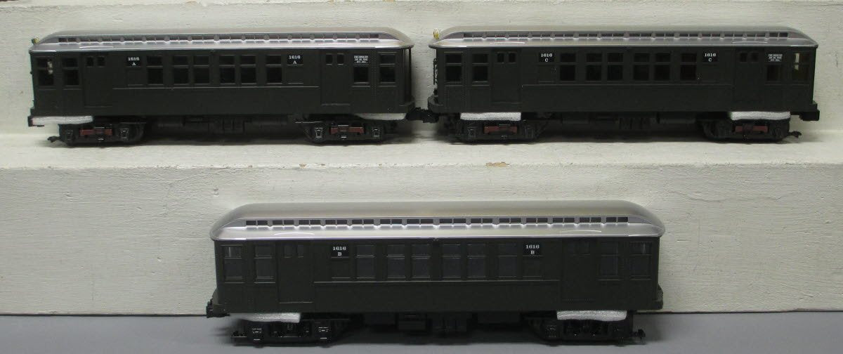 MTH 30-2759-3 O New York Transit Q Type Subway Non-Powered Add-on Set (Set of 3)