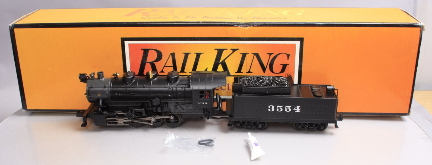 MTH 30-1466-1 Illinois Central 0-8-0 Steam Engine w/PS2 #3554