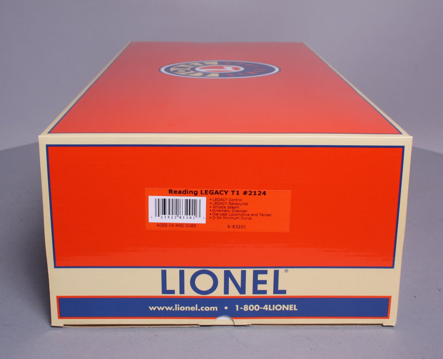 Lionel 6-83201 O Gauge Reading T1 Steam Locomotive & Tender #2124 with Legacy