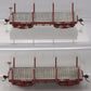 Bachmann 26511 On30 Data Only Oxide Red 18' Flat Car (Set of 2)