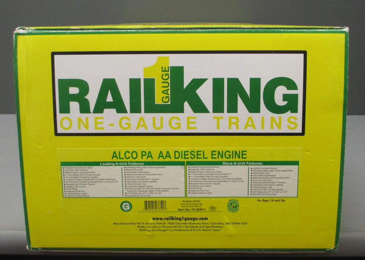 MTH 70-2038-1 G SP Alco PA AA Diesel Locomotive Set w/PS 2.0 (Set of 2)