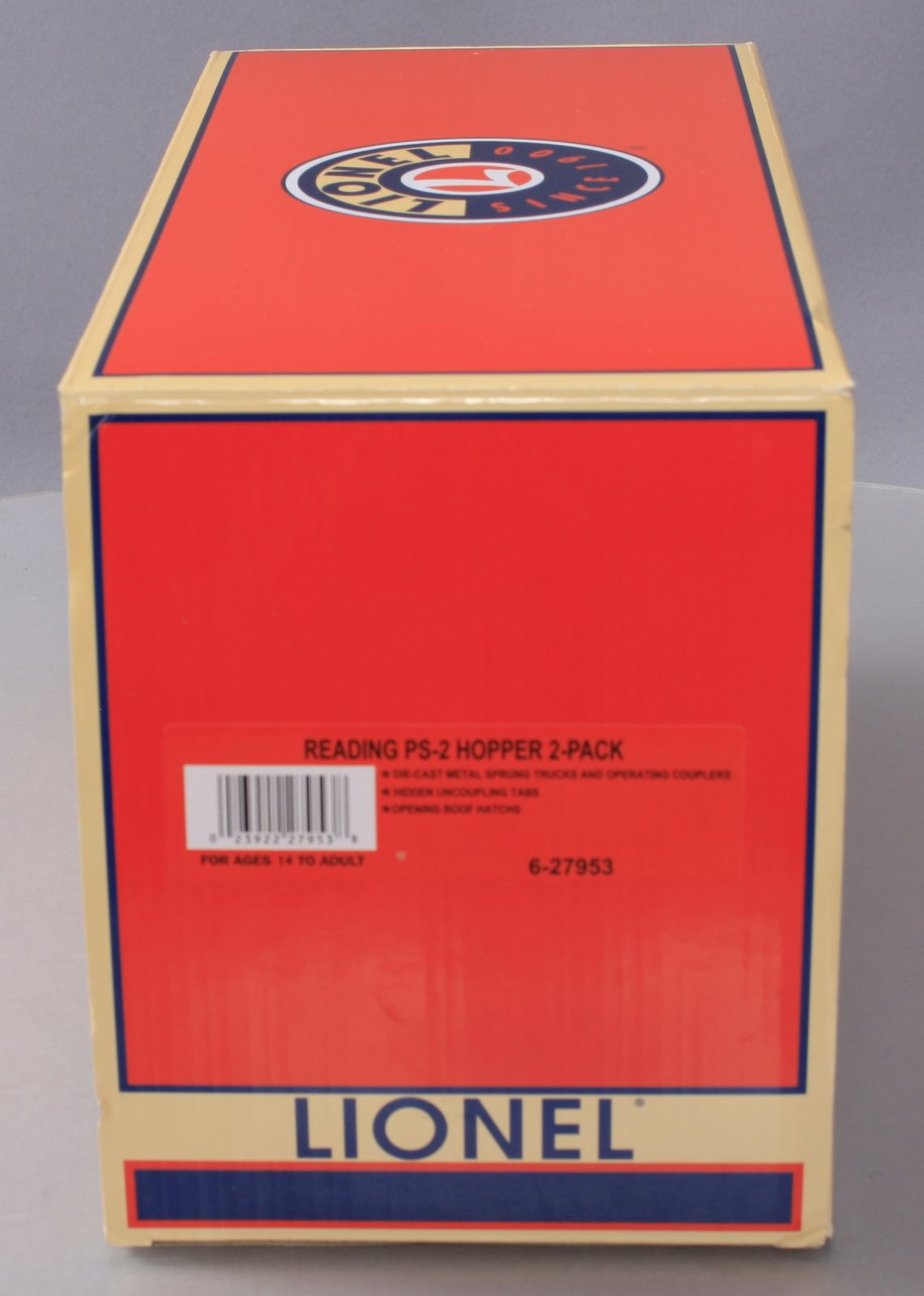 Lionel 6-27953 O Reading PS-2 Hopper (Pack of 2)