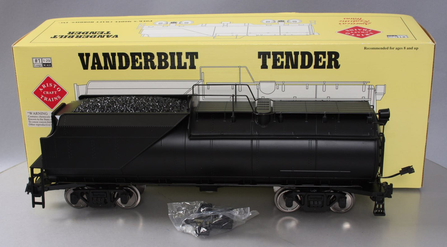 Aristo-Craft 21850 G Gauge Vanderbilt Undecorated Black Tender