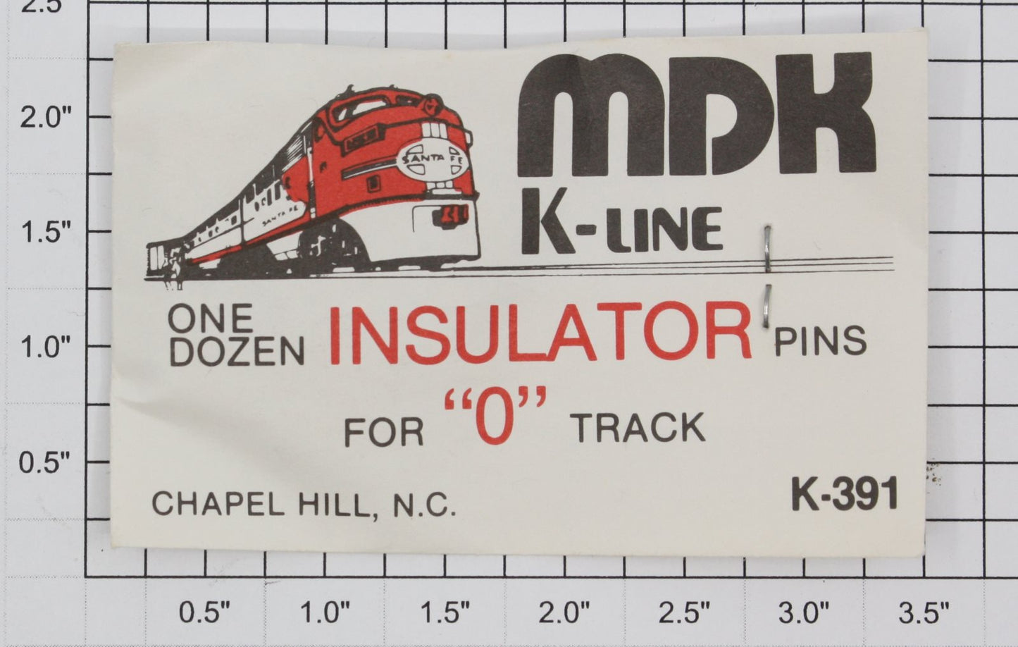 K-Line K-391 O Gauge Tubular Track Insulator Pins (Pack of 12)