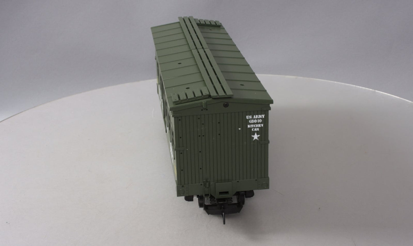 USA Trains R1849 G Scale U.S. Army Kitchen Car