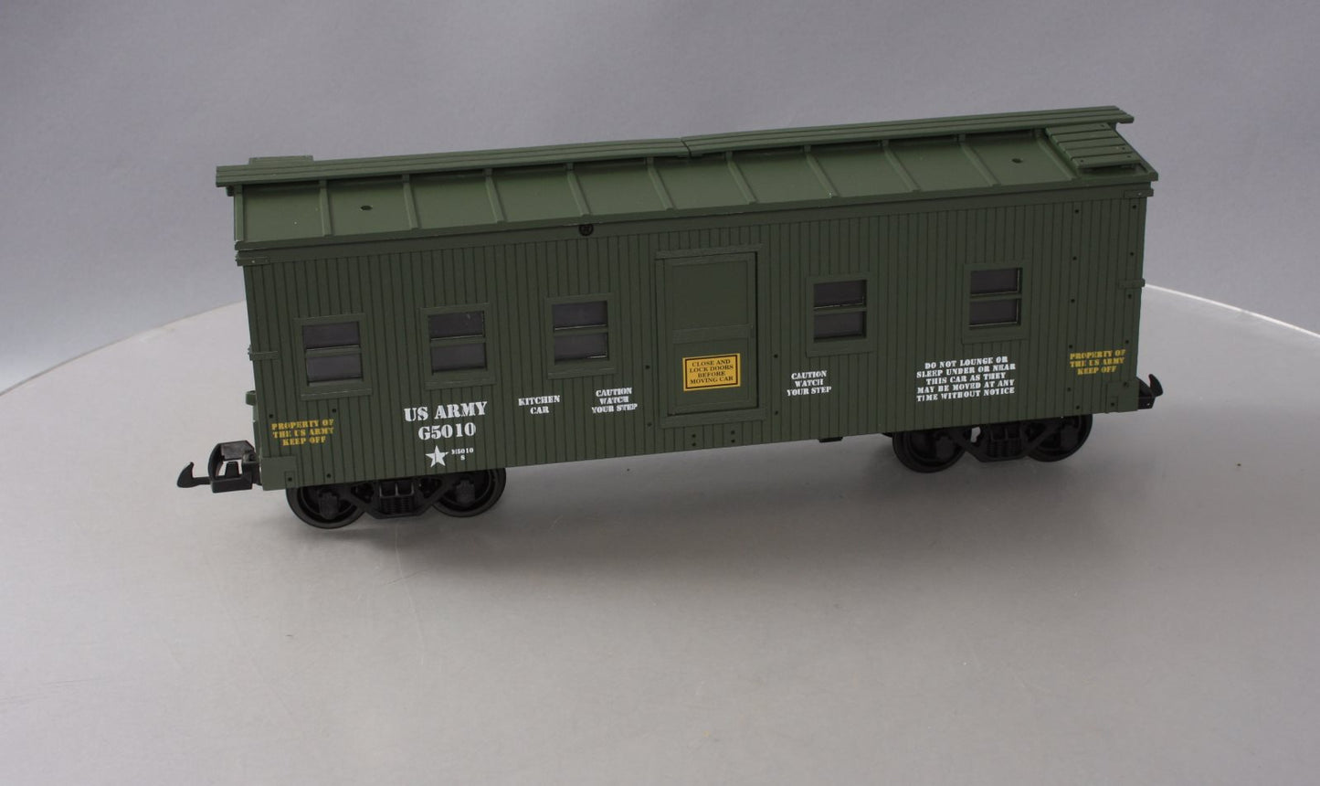 USA Trains R1849 G Scale U.S. Army Kitchen Car