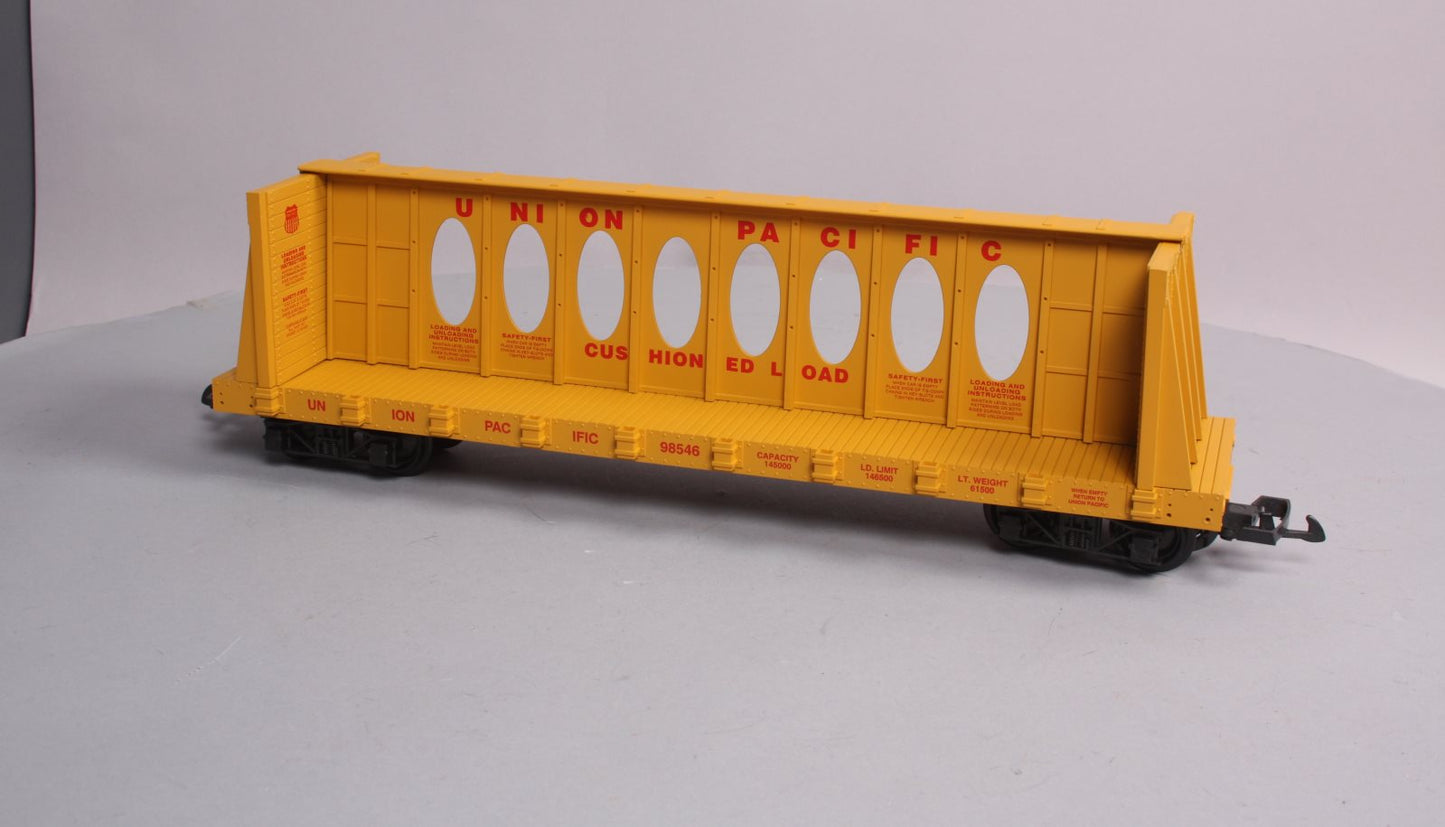 USA Trains R17405 G Union Pacific Center I-Beam Flat Cars (Yellow)